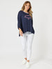Le Marais 2 in 1 Top - Navy Pink rc&co