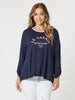 Le Marais 2 in 1 Top - Navy Pink rc&co