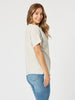 Tyla Stripe Tee - Natural/White