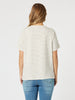 Tyla Stripe Tee - Natural/White