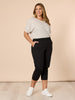 Santorini Cotton Capri Pant - Black RC&CO