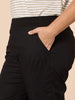 Santorini Cotton Capri Pant - Black RC&CO