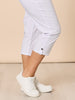 Santorini Cropped Cotton Pant - White RC&CO