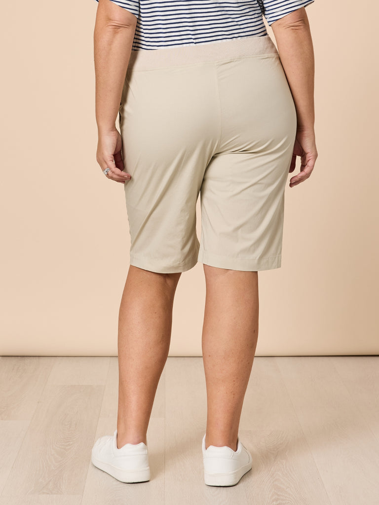 Santorini Cotton Pull On Short - Stone RC&CO