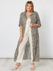 Le Marais Button Up Print Dress - Animal