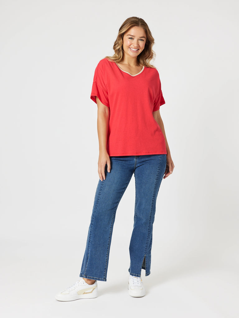 Bella Tee - Red  -Rc&Co