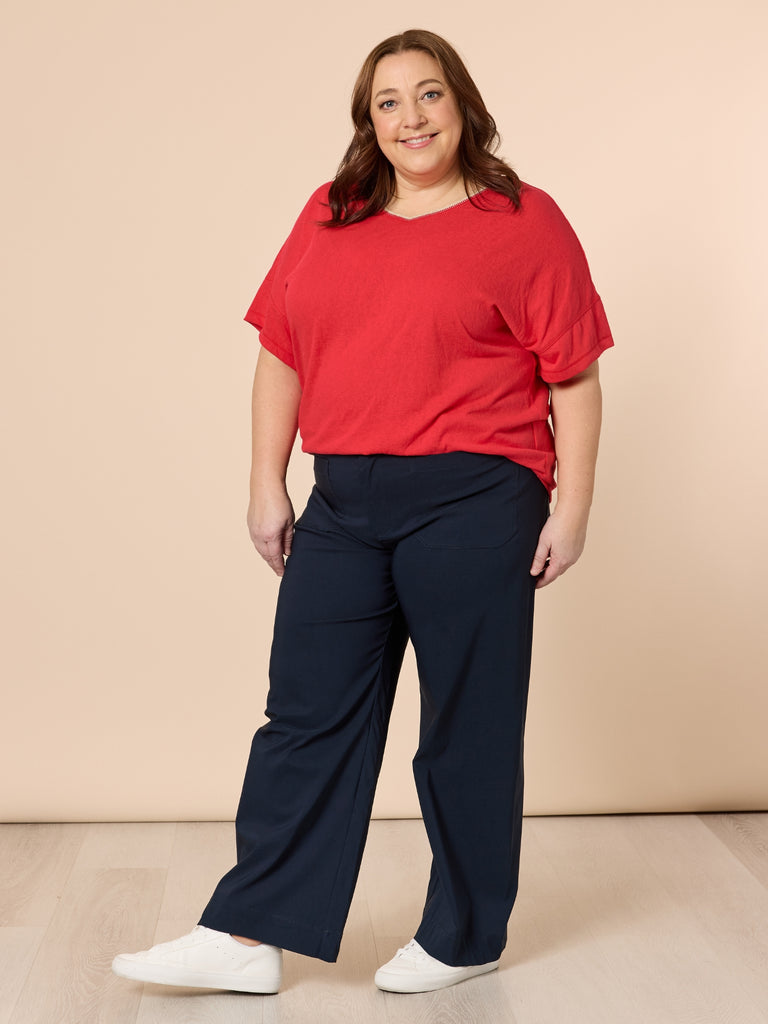 Marine Wide Leg Pant - Navy RC&CO