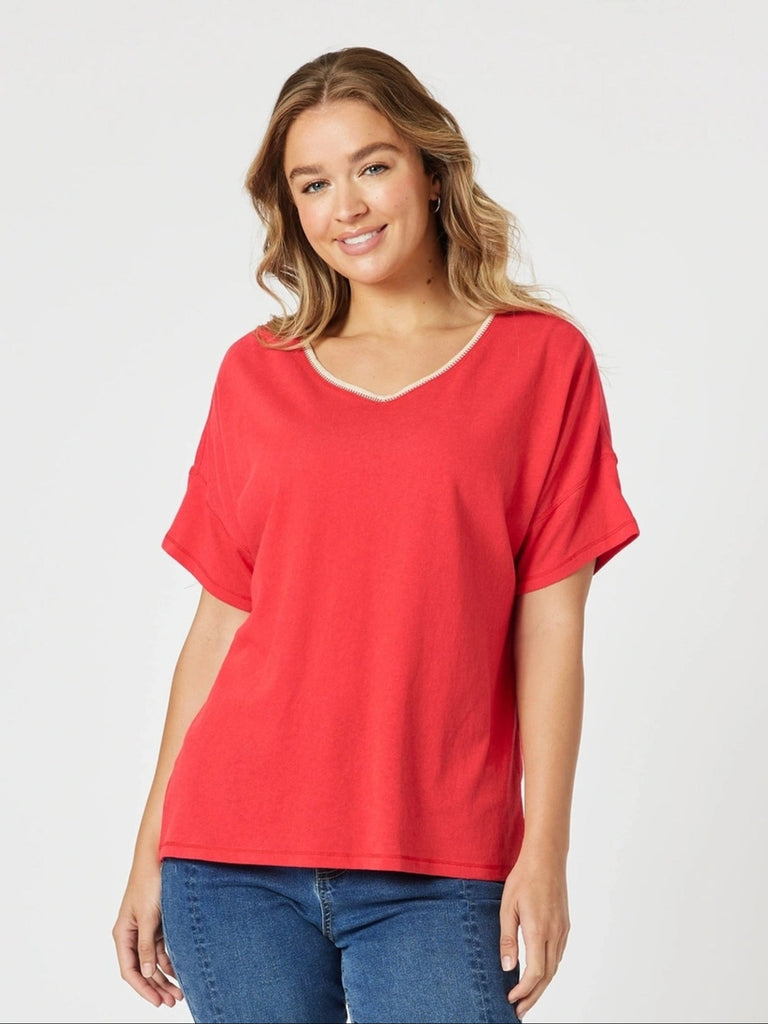 Bella Tee - Red  -Rc&Co