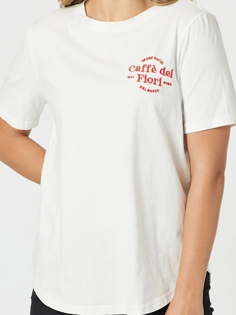 Caffe T-Shirt-Ivory - Rc&Co