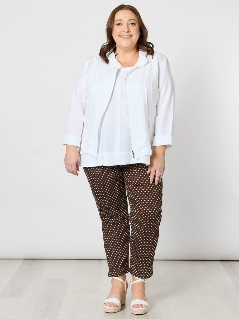 Small Bow Print Pant - Koko White rc&co