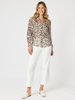 On Safari Printed Shirt-Natural Multi