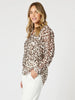 On Safari Printed Shirt-Natural Multi