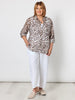 Lara Linen Wide Leg Pant - White