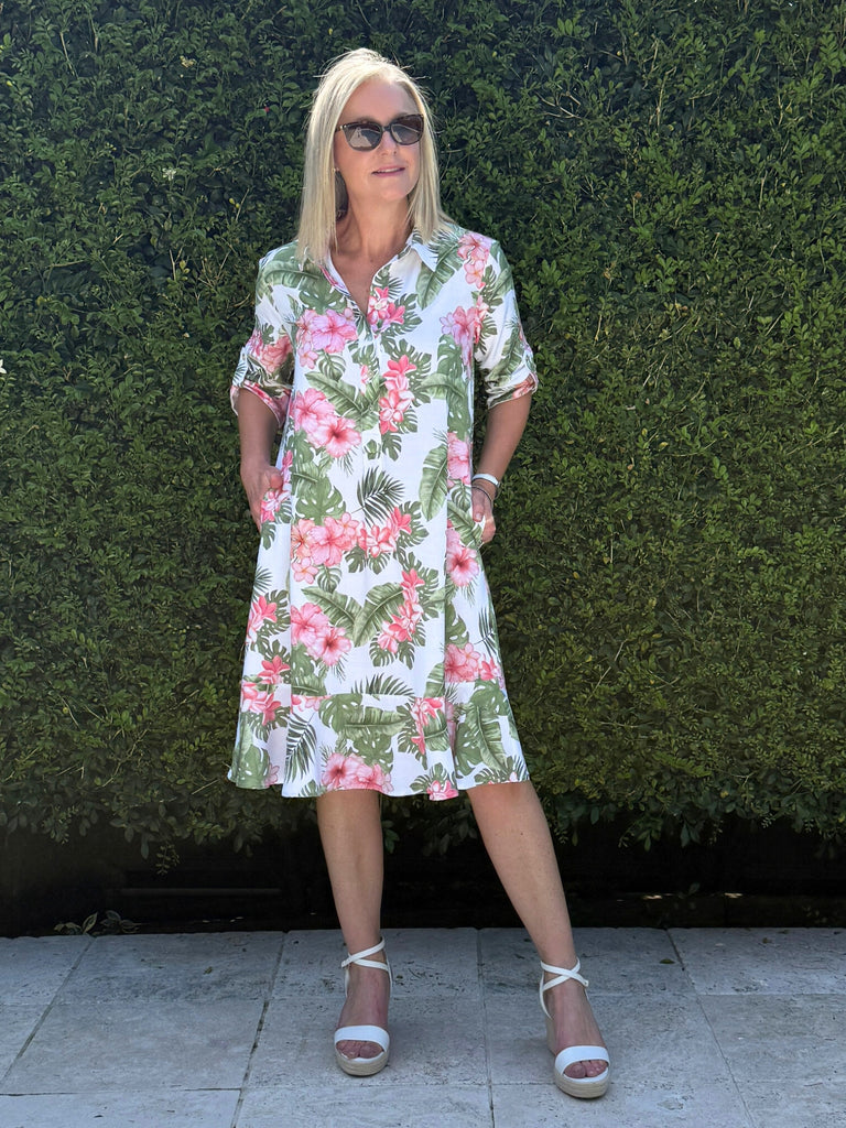 Caledonia Floral Print Dress - Multi