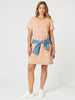 Love & Kisses Stripe Print Dress - Mango Natural rc&co