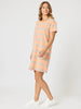Love & Kisses Stripe Print Dress - Mango Natural rc&co