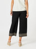 Cross Stitch Wide Leg Pant - Black rc&co