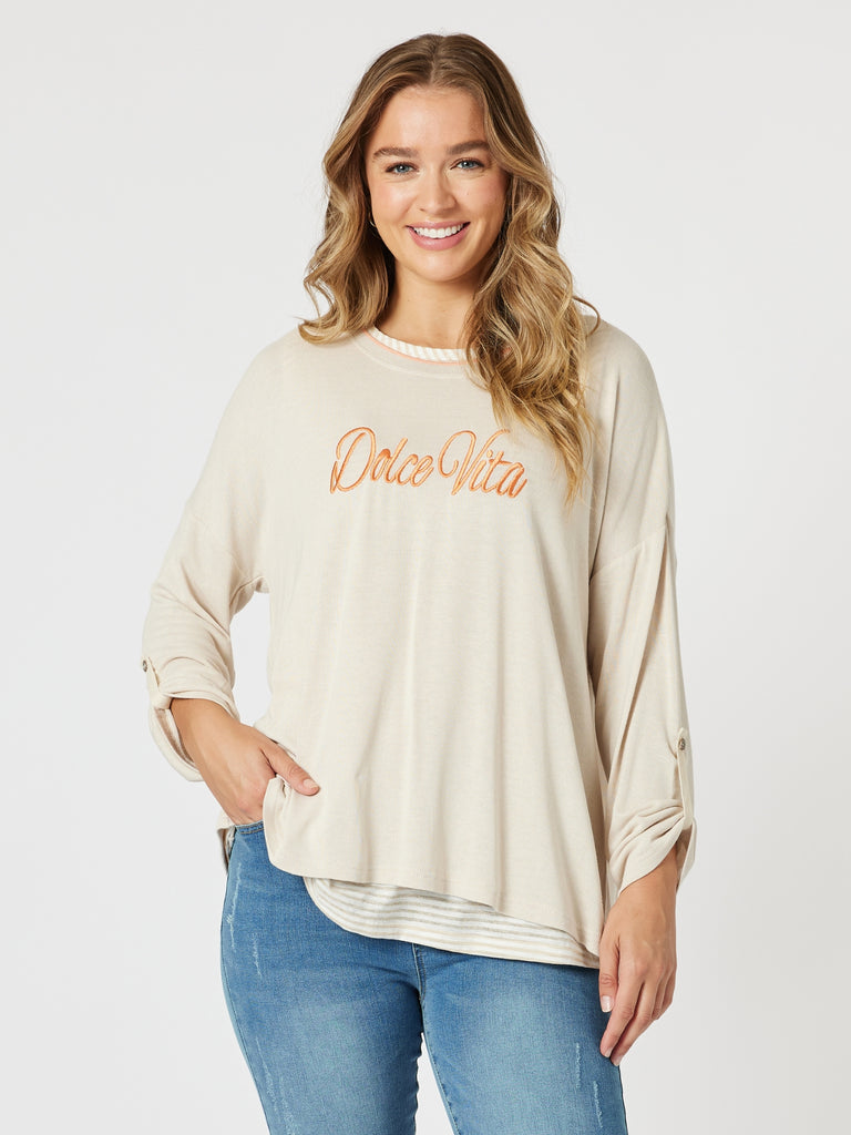 Dolce Vita 2 in 1 Top - Natural rc&co