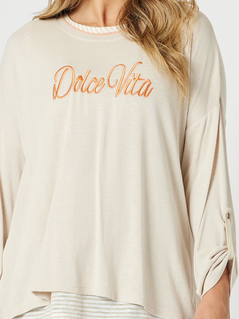 Dolce Vita 2 in 1 Top - Natural rc&co