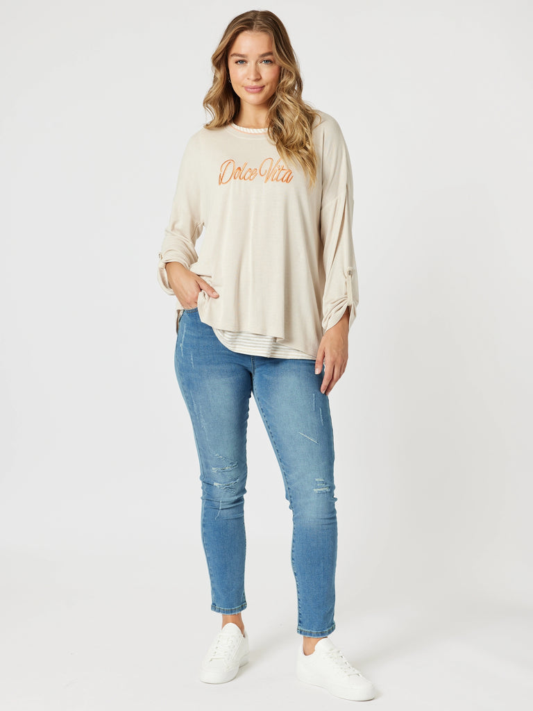 Dolce Vita 2 in 1 Top - Natural rc&co