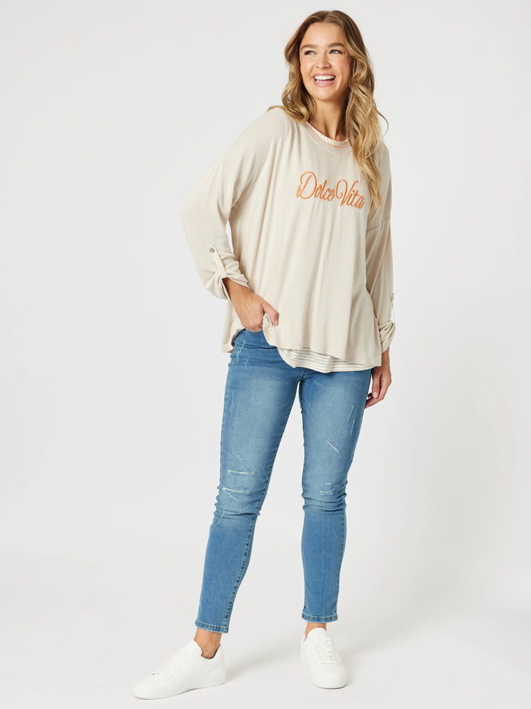 Dolce Vita 2 in 1 Top - Natural rc&co