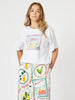 Amalfi Print Tee - White rc&co