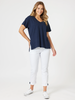 Elle V Neck Tee - Navy rc&co
