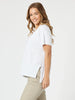 Elle V Neck Tee - White rc&co