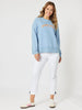 Positano Print Sweatshirt - Washed Blue rc&co