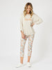 Lyla Floral Print Pant - Natural Floral rc&co