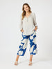 Barcelona Floral Print Pant - Blue/Natural rc&co
