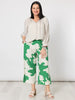 Barcelona Floral Print Wide Leg Pant - Elm Natural