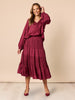 Lux Ruche Skirt - Shiraz rc&co