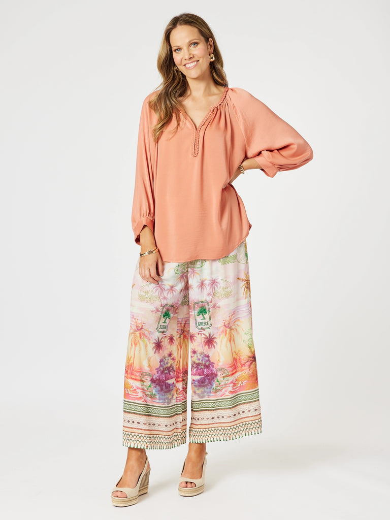 Lux Plait Top - Sunset RC&CO