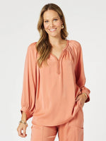 Lux Plait Top - Sunset