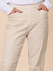 Alexis Gingham Print Pant - Natural rc&co