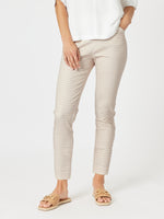 Alexis Gingham Print Pant - Natural
