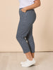 Alexis Gingham Print Pant - Navy rc&co