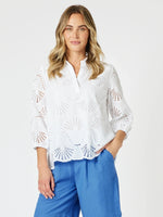 Shelly Lace Top - White