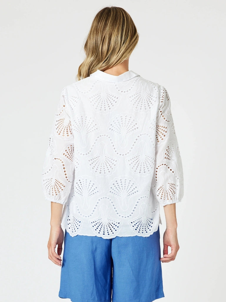 Shelly Lace Top - White rc&co