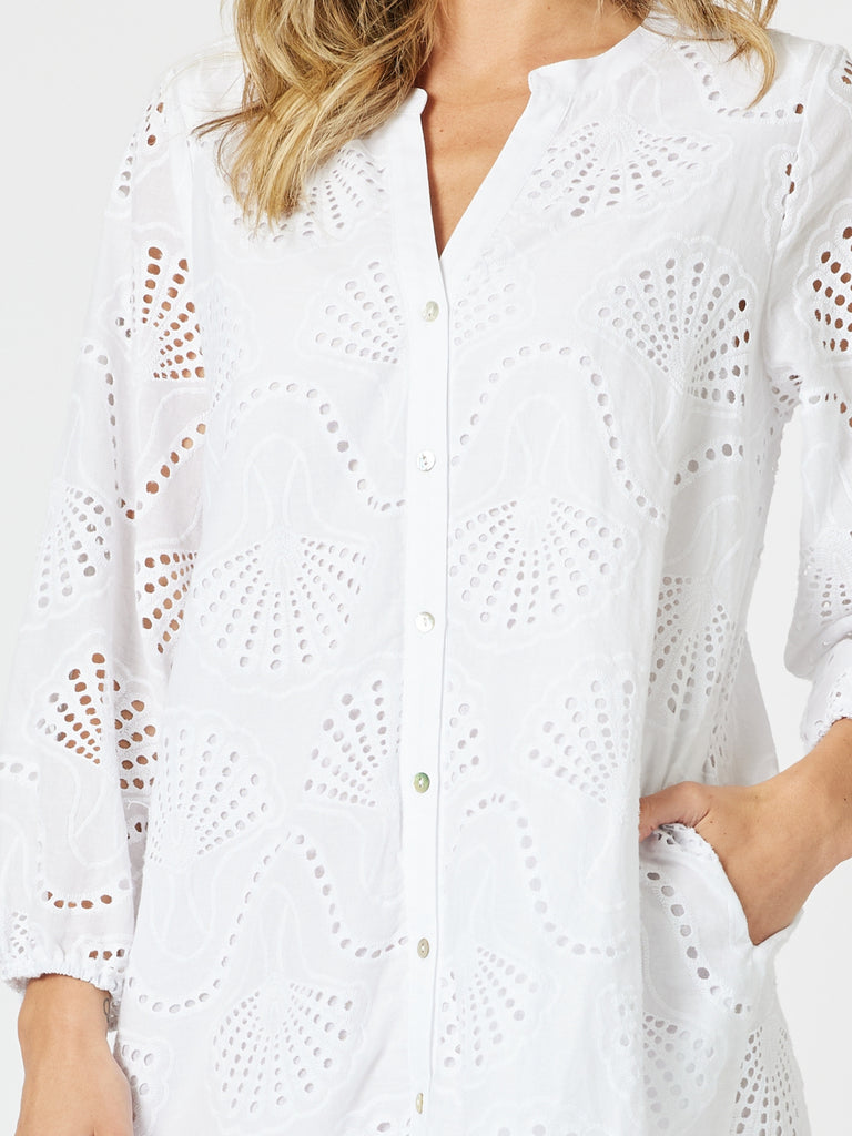 Shelly Lace Dress - White rc&co