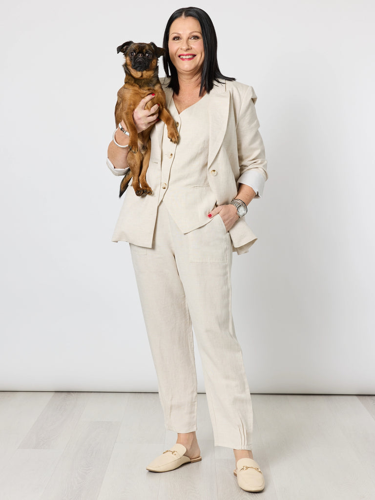 Lino Tapered Pant - Natural RC&CO