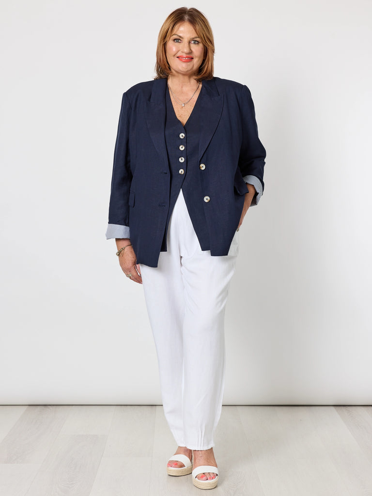 Lino Tapered Pant - White RC&CO