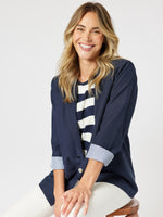 Lino Blazer - Navy