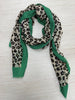 Animal Scarf with Trim - Green