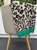 Animal Scarf with Trim - Green