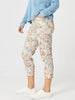 Lyla Floral Print Pant - Natural Floral rc&co