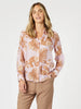 Haiti Floral Print Sheer Shirt - Pink/Natural rc&co