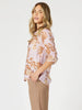 Haiti Floral Print Sheer Shirt - Pink/Natural rc&co