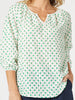 Get Dotty Embroidered Top - Elm White
